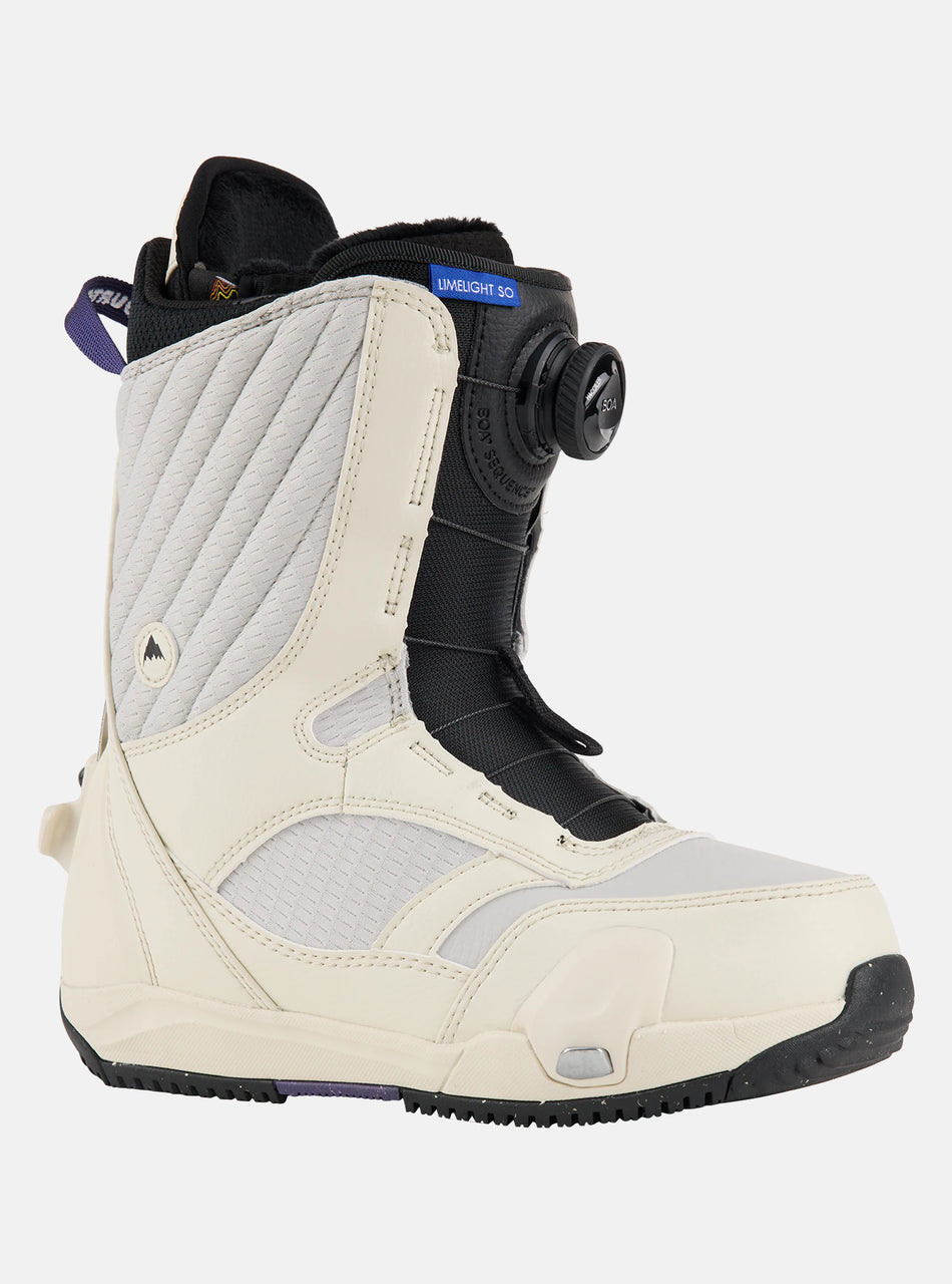 Burton Limelight Step On Snowboard Boots Womens Stout White - Elevation107
