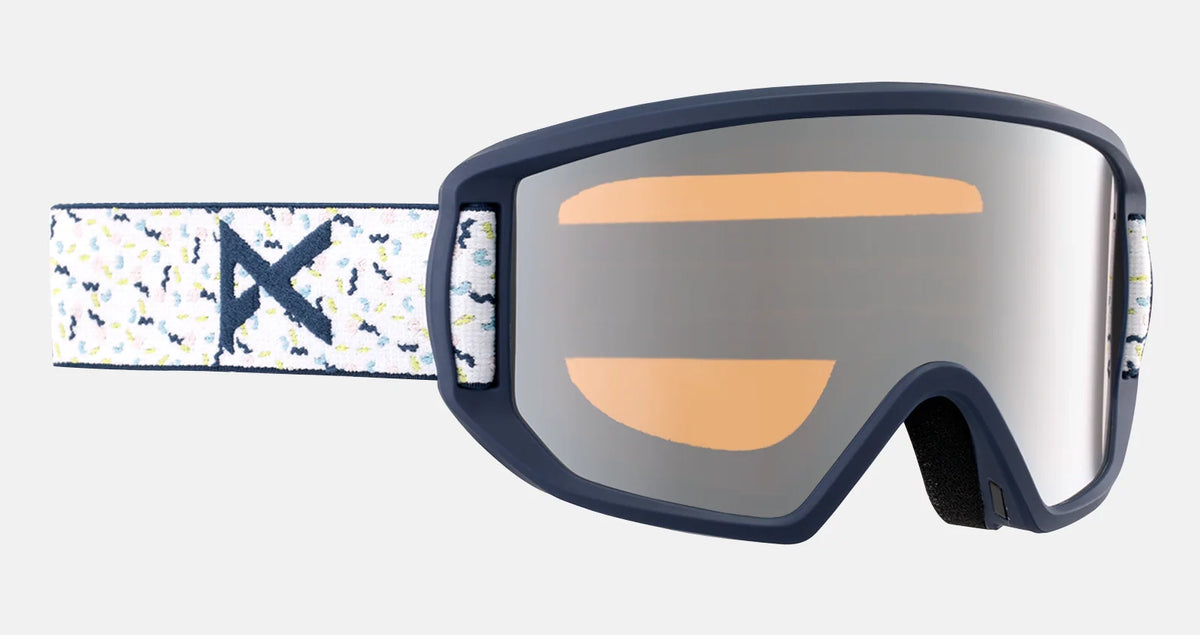 Anon Relapse Junior Goggles & MFI Face Mask Low Bridge Fit Confetti / Silver Amber lens – Elevation107