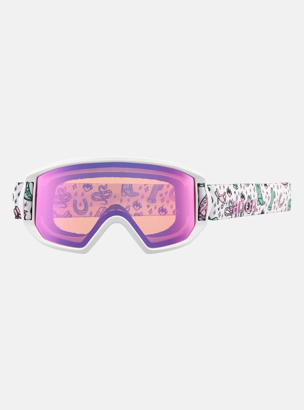 Anon Relapse Junior Goggles & MFI Face Mask Western / Pink Amber - Elevation107