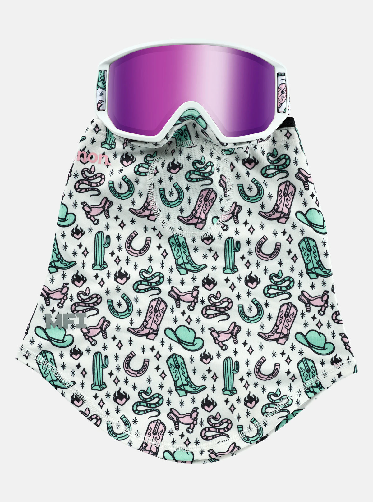 Anon Relapse Junior Goggles & MFI Face Mask Western / Pink Amber - Elevation107