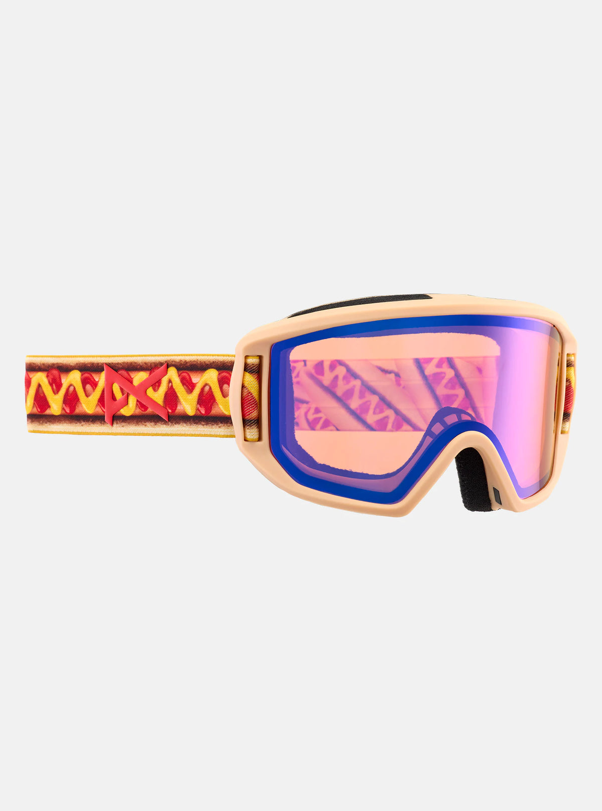 Anon Relapse Junior Goggles & MFI Face Mask Hot Doggin / Blue Amber - Elevation107