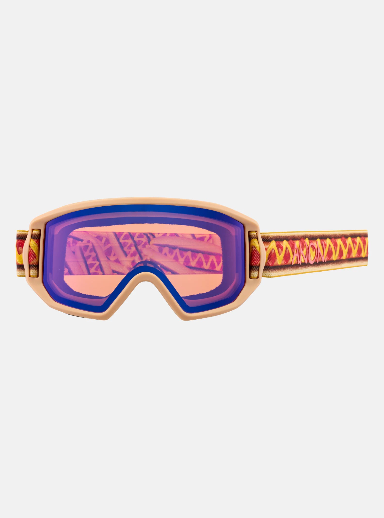 Anon Relapse Junior Goggles & MFI Face Mask Hot Doggin / Blue Amber - Elevation107
