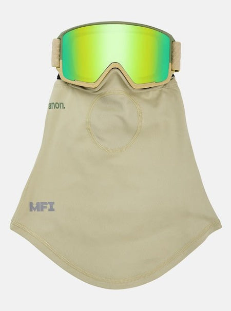 Anon M3 Goggles & MFI Face Mask & Spare Lens Low Bridge Fit Mushroom / Perceive Variable Green Lens - Elevation107