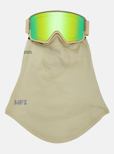 Anon M3 Goggles & MFI Face Mask & Spare Lens Mushroom / Perceive Variable Green Lens - Elevation107