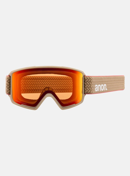 Anon M3 Goggles & MFI Face Mask & Spare Lens Summit Taupe / Perceive Sunny Bronze Lens - Elevation107