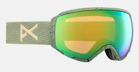 Anon WM1 Goggles & MFI Face Mask & Spare Lens Hedge / Perceive Variable Green Lens - Elevation107