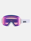 Anon M4 Cylindrical Goggles & MFI Face Mask & Spare Lens 2024 White / Perceive Sun Onyx Lens