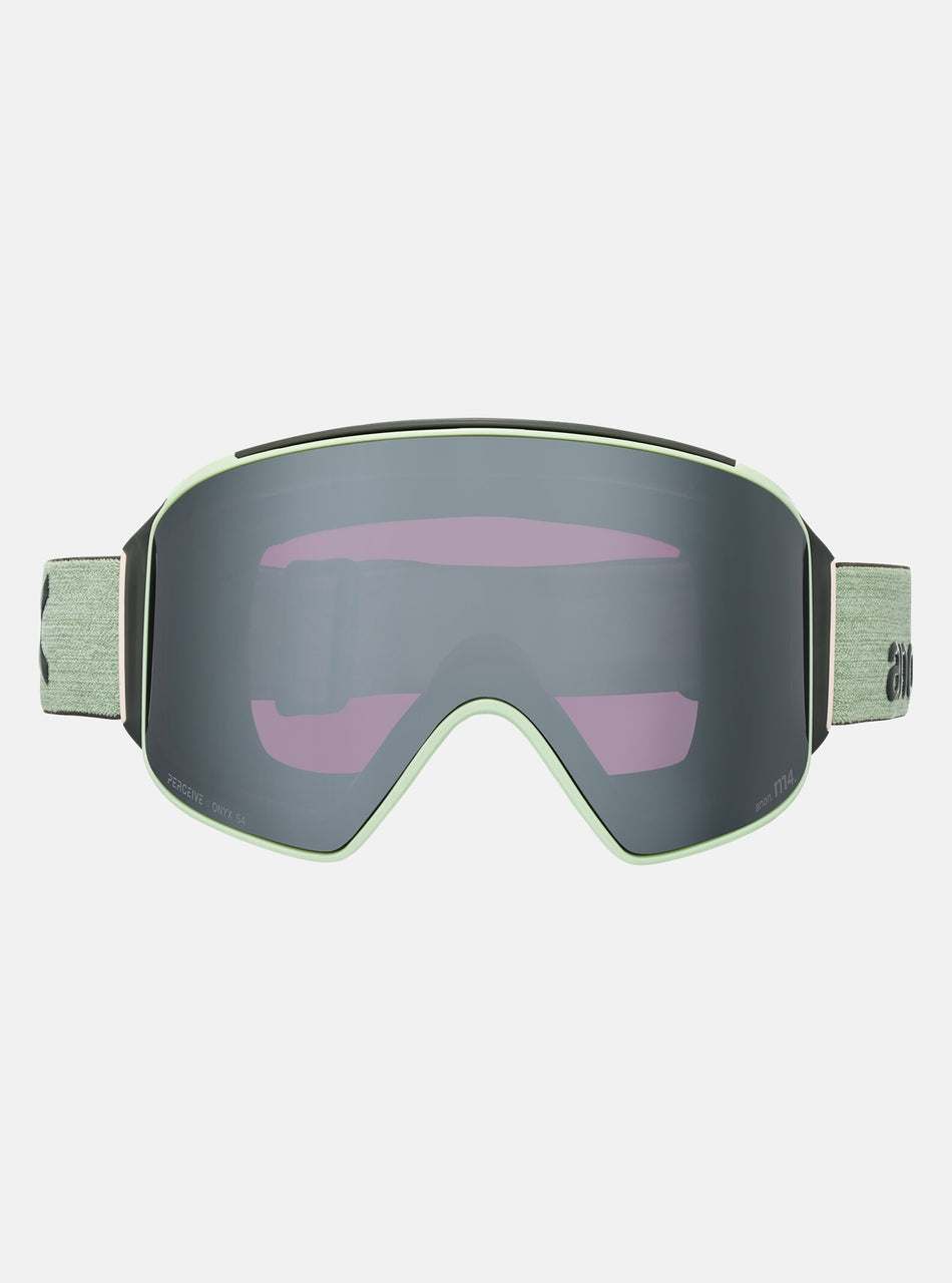 Anon M4 (Cylindrical) Goggles & MFI Face Mask & Spare Lens 2026 - Soft Sage / Perceive Sunny Onyx Lens