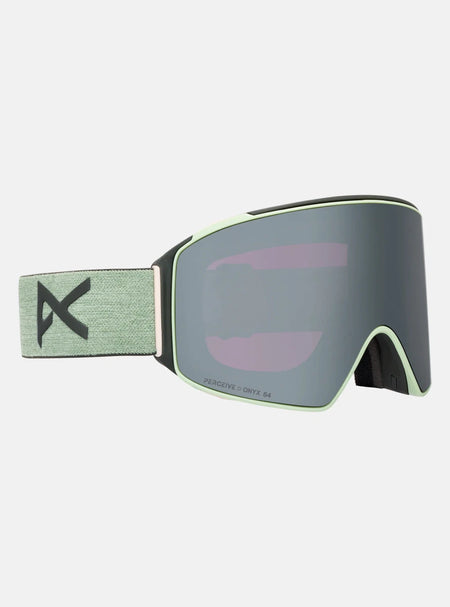 Anon M4 (Cylindrical) Goggles & MFI Face Mask & Spare Lens 2026 - Soft Sage / Perceive Sunny Onyx Lens - Elevation107
