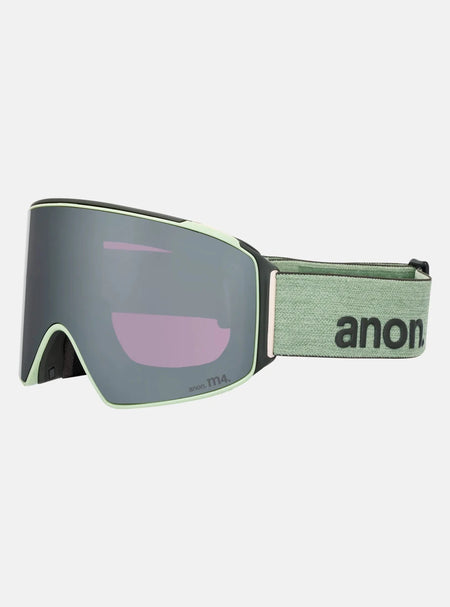 Anon M4 (Cylindrical) Goggles & MFI Face Mask & Spare Lens 2026 - Soft Sage / Perceive Sunny Onyx Lens - Elevation107