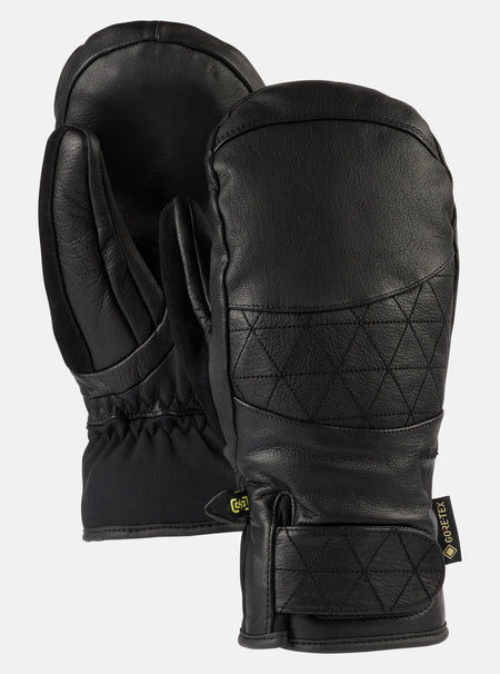 Burton Women's Gondy GORE - TEX Leather Mittens 2026 Black - Elevation107
