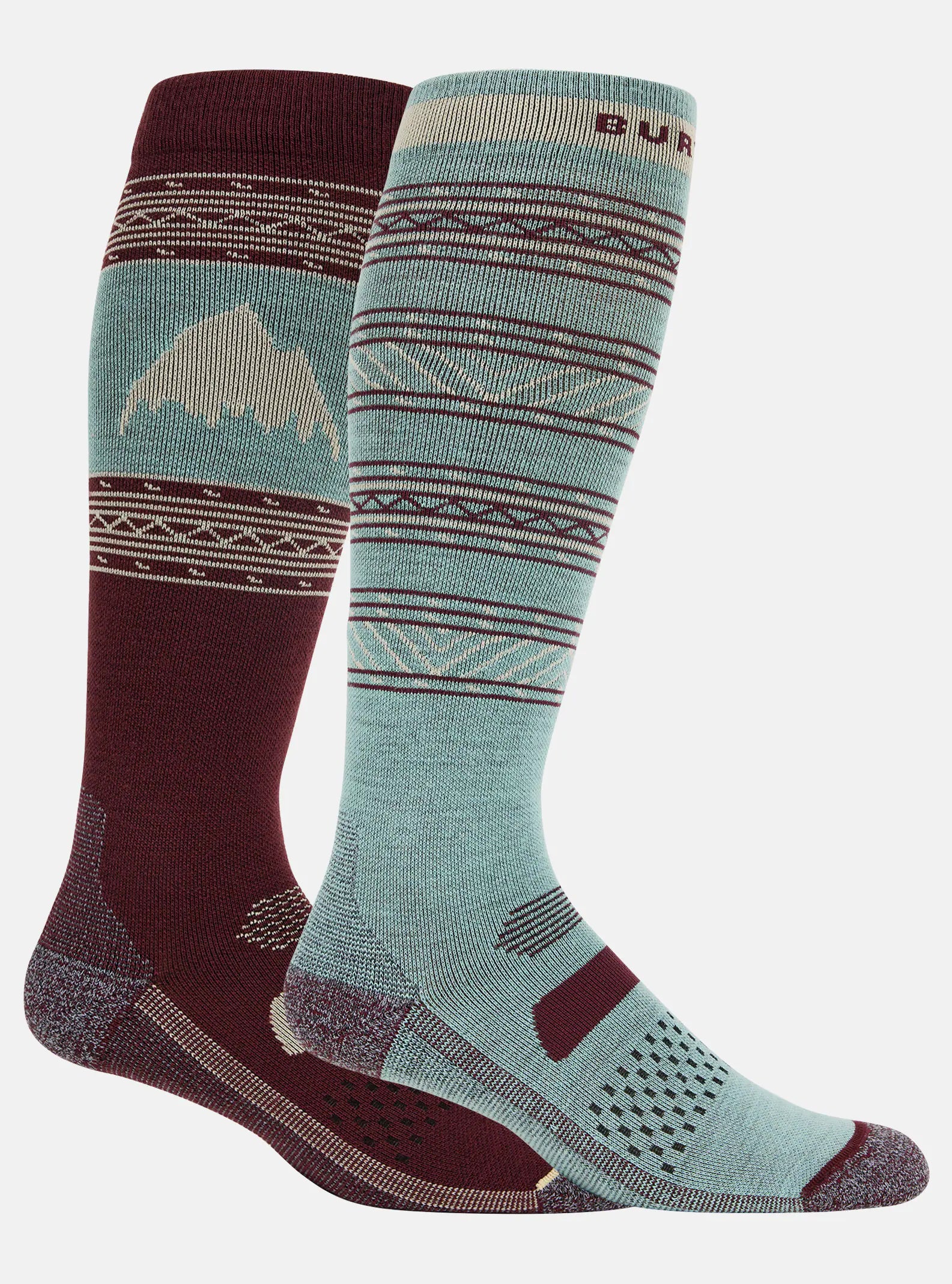 Burton Performance Lightweight Two Pack Socks Mens Almandine - Elevation107