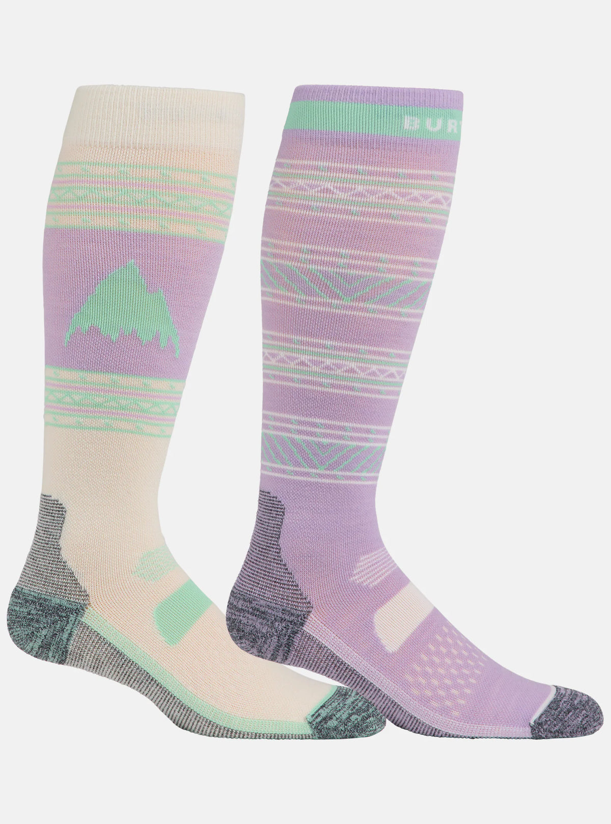 Burton Men's Performance Lightweight Socks 2 Pack 2026 Washed Lavender - Elevation107