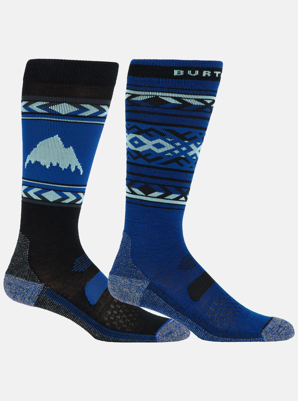 Burton Women's Performance Lightweight Socks 2 Pack 2026 Light Teal - Elevation107