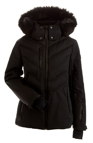 Nils Sundance Faux Fur Jacket Womens 2024 Black