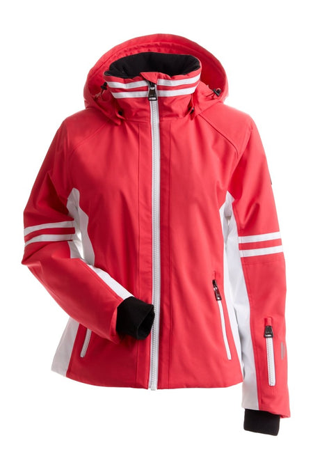 Nils Meribel Jacket Womens 2025 Poppy / White - Elevation107