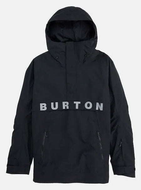 Burton Frostner Anorak Mens 2025 Black - Elevation107