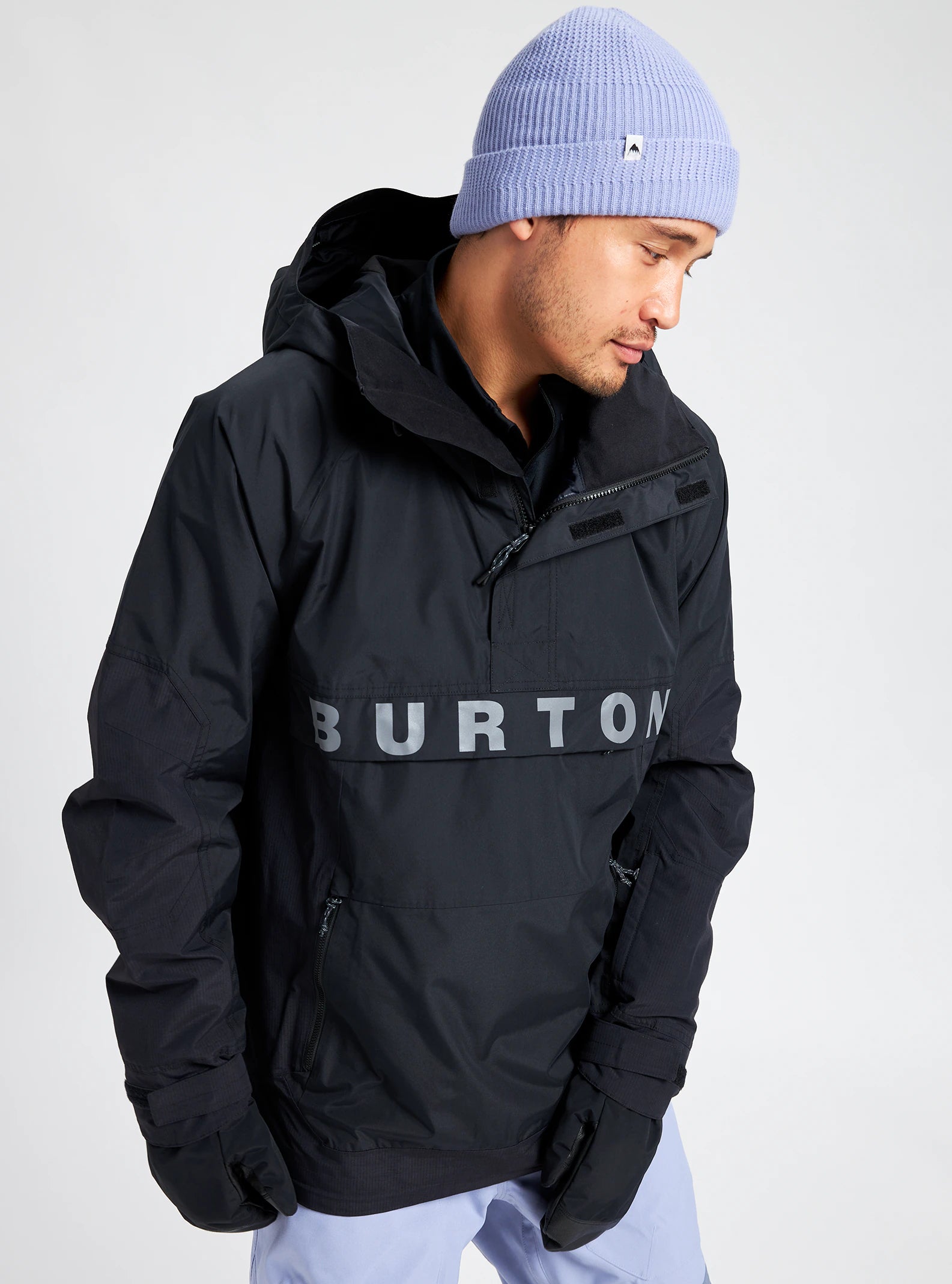 Burton Frostner Anorak Mens 2025 Black - Elevation107