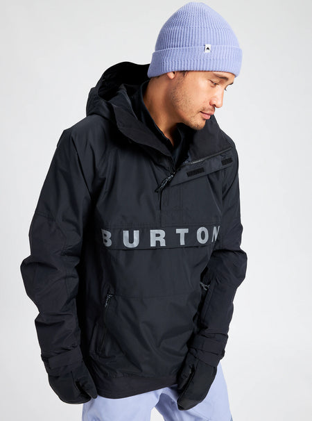 Burton Frostner Anorak Mens 2025 Black - Elevation107