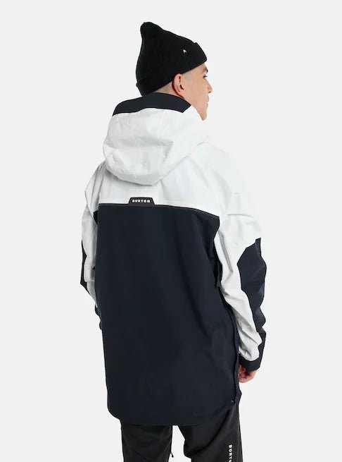 Burton Frostner Anorak Jacket Mens Stout White / Black - Elevation107