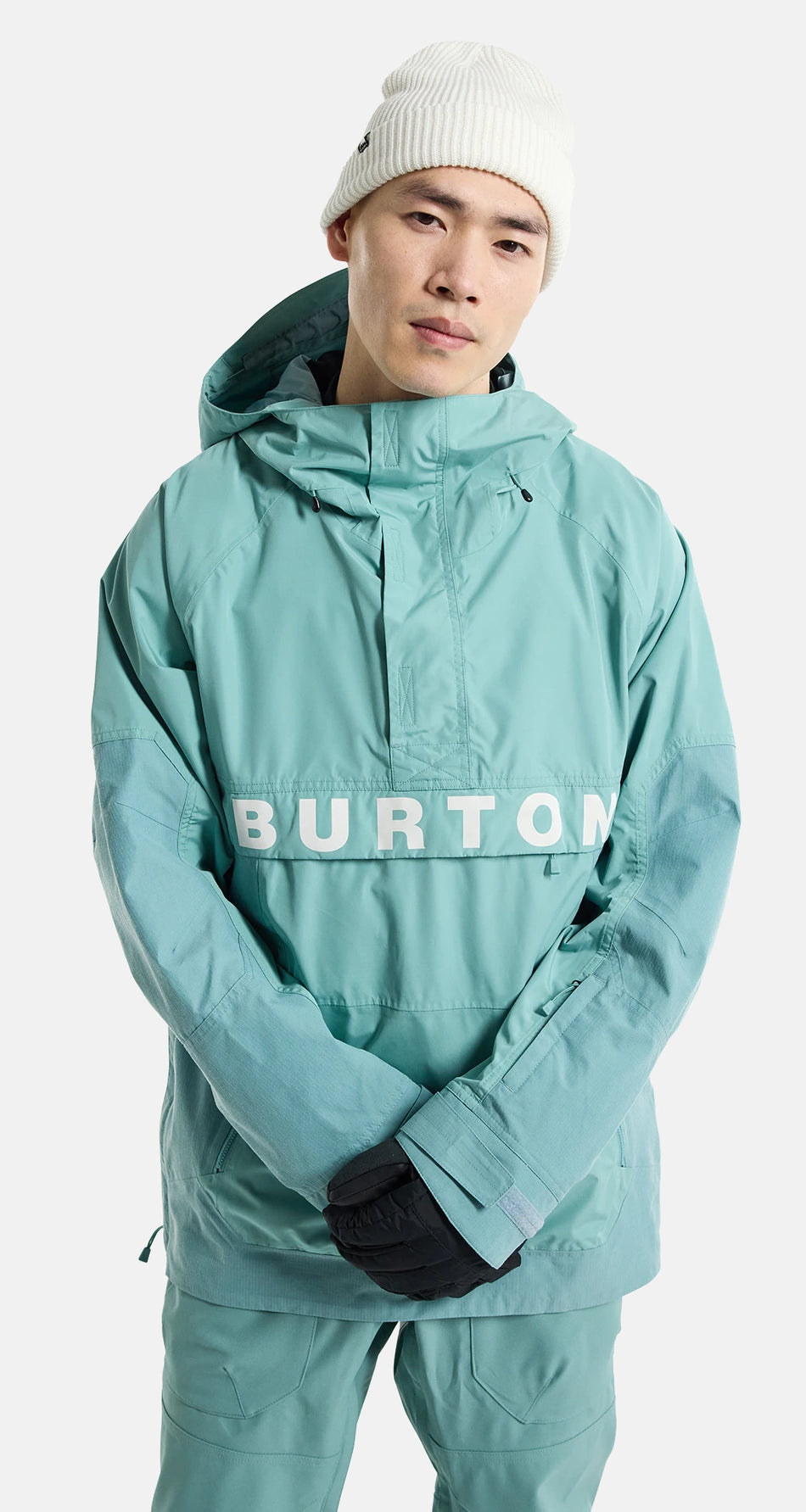 Burton Frostner Anorak Jacket Mens Rock Lichen - Elevation107