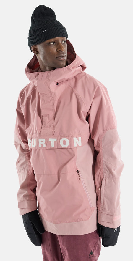 Burton Frostner Anorak Jacket Mens Powder Blush - Elevation107