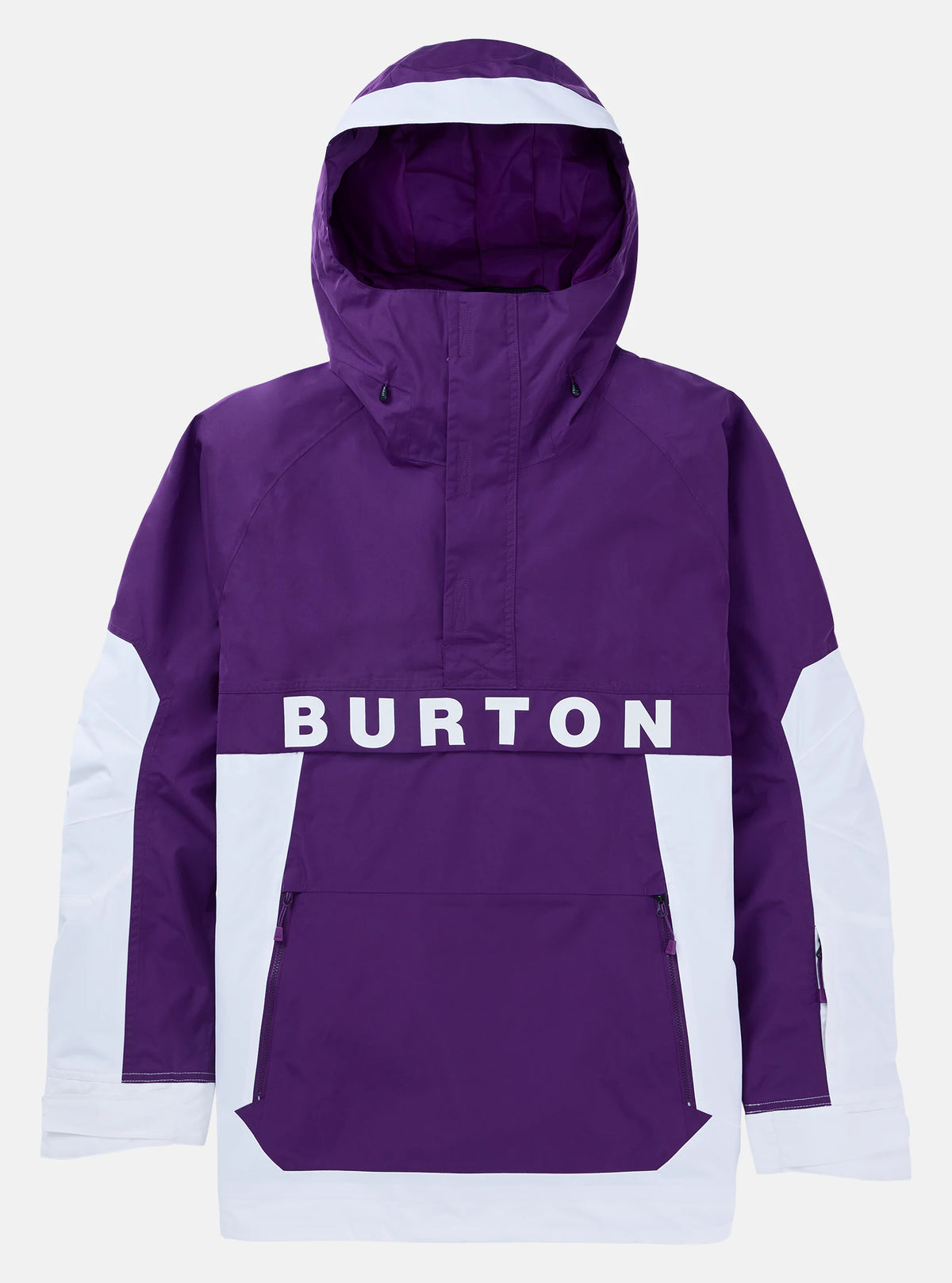 Burton Frostner Anorak Mens 2025 Imperial Purple / Stout White - Elevation107