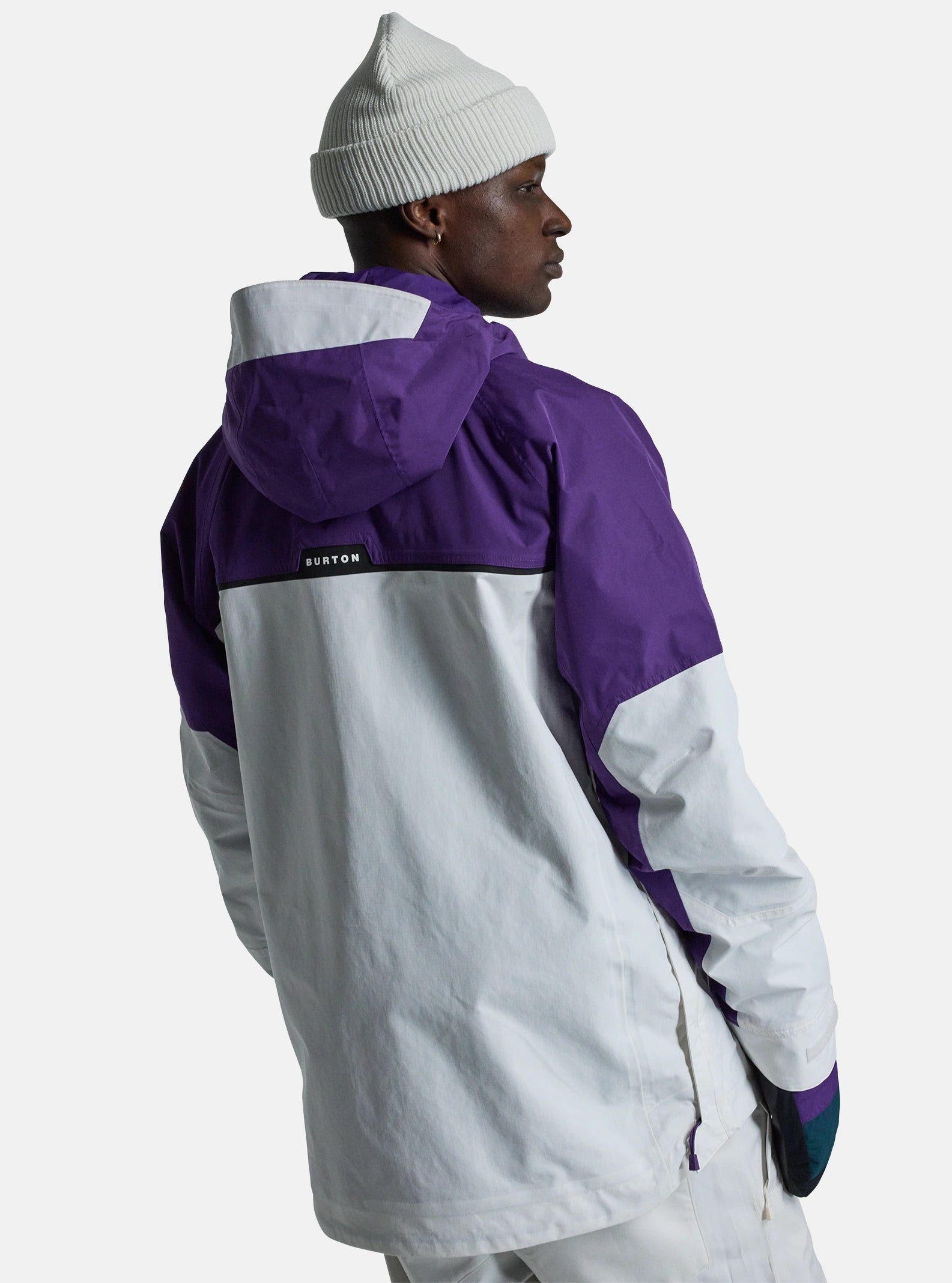 Burton Frostner Anorak Mens 2025 Imperial Purple / Stout White - Elevation107