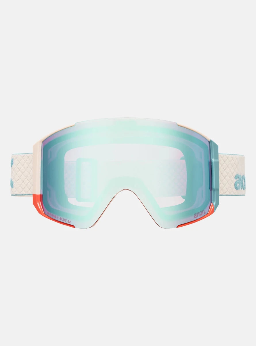 Anon Sync Goggles & MFI Face Mask & Spare Lens 2026 - Oat / Perceive Variable Blue Lens - Low Bridge Fit - Elevation107