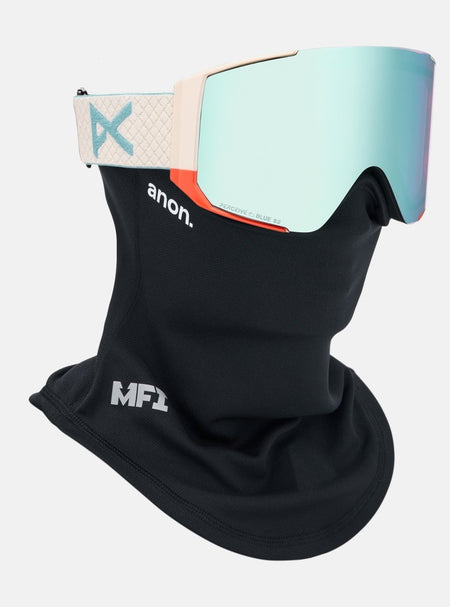 Anon Sync Goggles & MFI Face Mask & Spare Lens - Oat / Perceive Variable Blue Lens - Elevation107