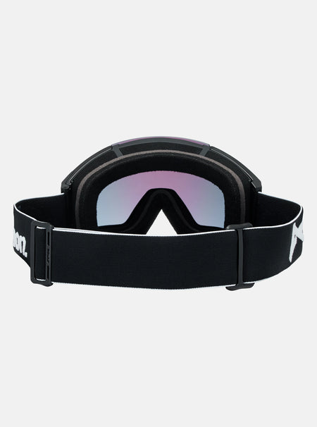 Anon Sync Goggles & MFI Face Mask & Spare Lens - Black / Perceive Sunny Red Lens - Low Bridge Fit - Elevation107