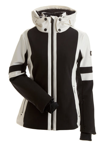 Nils Gstaad Faux Fur Jacket Womens 2024 Black / White