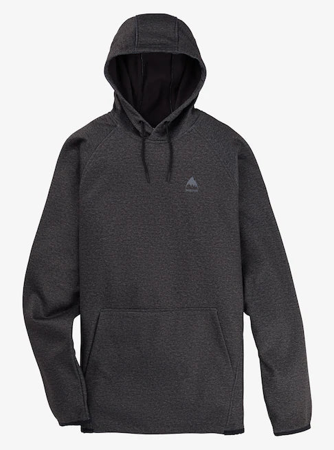Burton Crown Weatherproof Pull Over Hoodie Mens Black Heather - Elevation107
