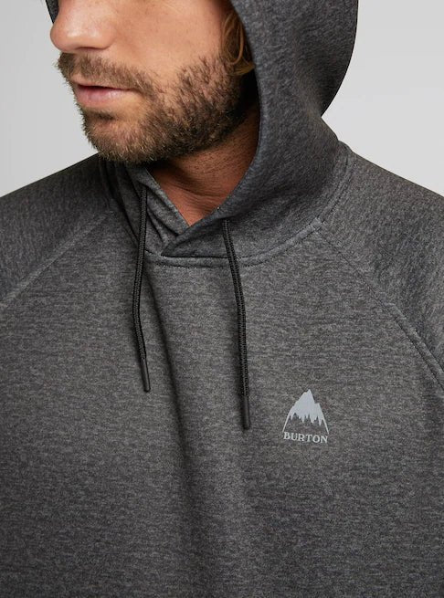 Burton Crown Weatherproof Pull Over Hoodie Mens Black Heather - Elevation107