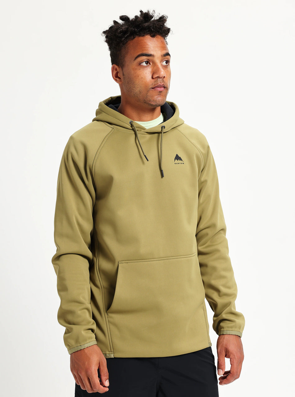 Burton Crown Weatherproof Pull Over Hoodie Mens Martini Olive - Elevation107