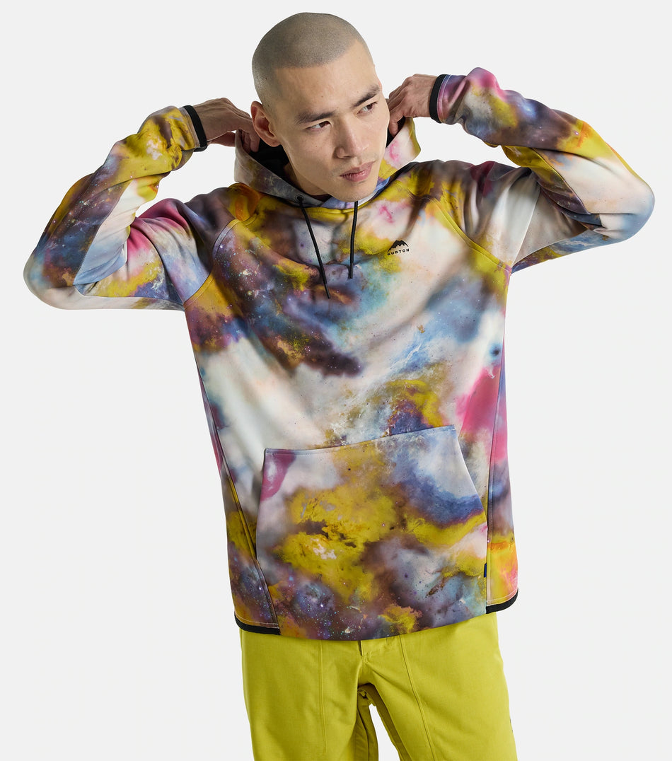 Burton Crown Weatherproof Pull Over Hoodie Mens Stout White Voyager - Elevation107