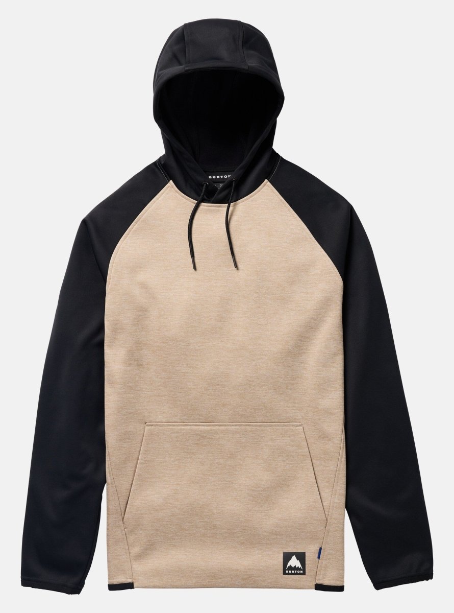 Burton Men's Crown Weatherprrof Pull Over Fleece Summit Taupe / Black - Elevation107