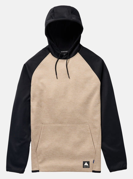 Burton Men's Crown Weatherprrof Pull Over Fleece Summit Taupe / Black - Elevation107