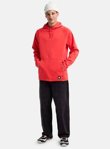 Burton Men's Crown Weatherprrof Pull Over Fleece Fiesta Red - Elevation107