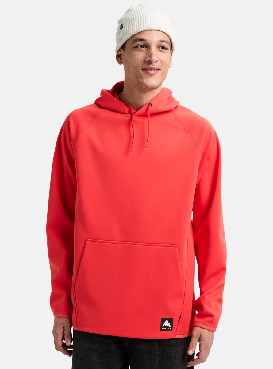 Burton Men's Crown Weatherprrof Pull Over Fleece Fiesta Red - Elevation107