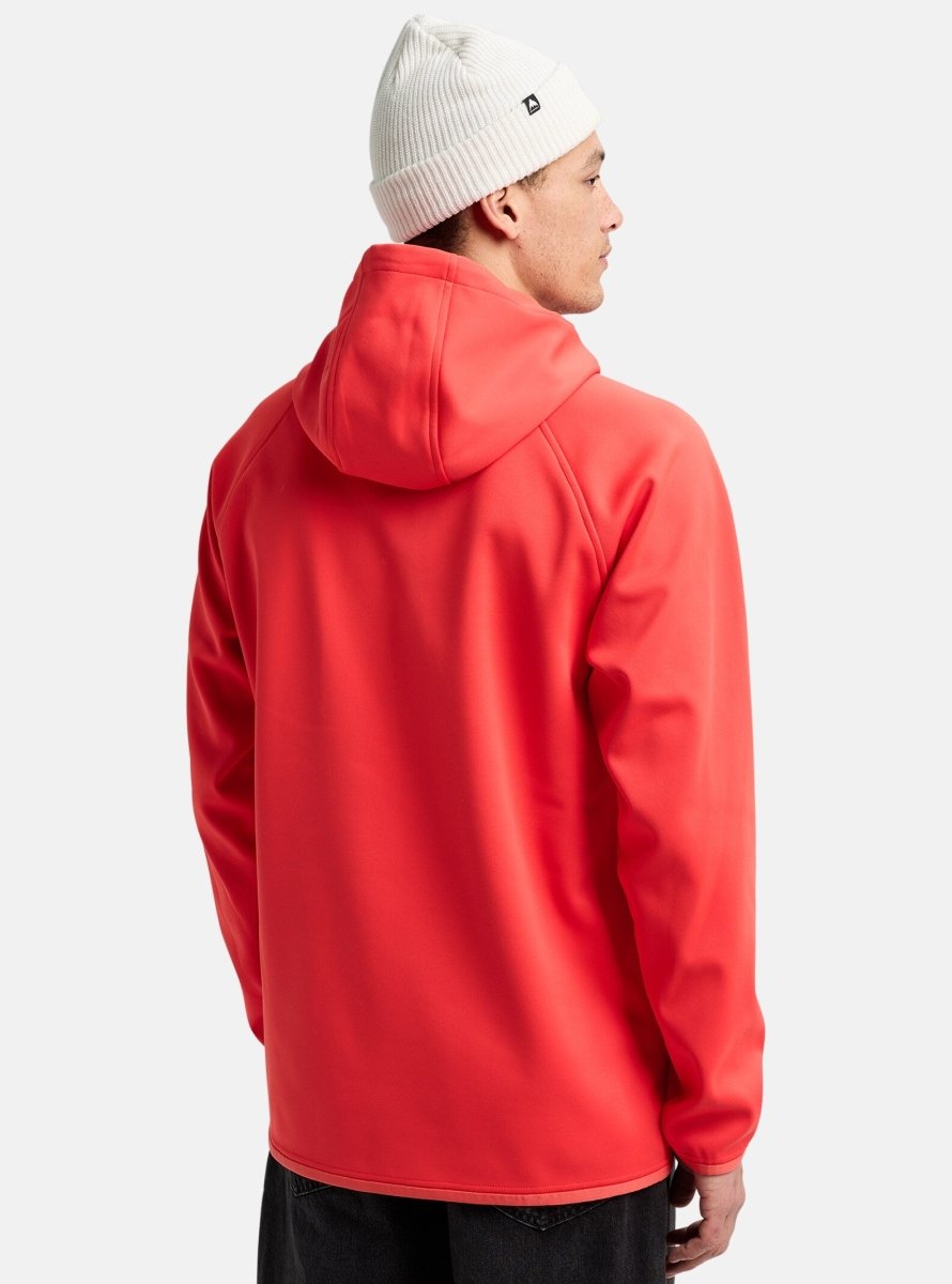 Burton Men's Crown Weatherprrof Pull Over Fleece Fiesta Red - Elevation107