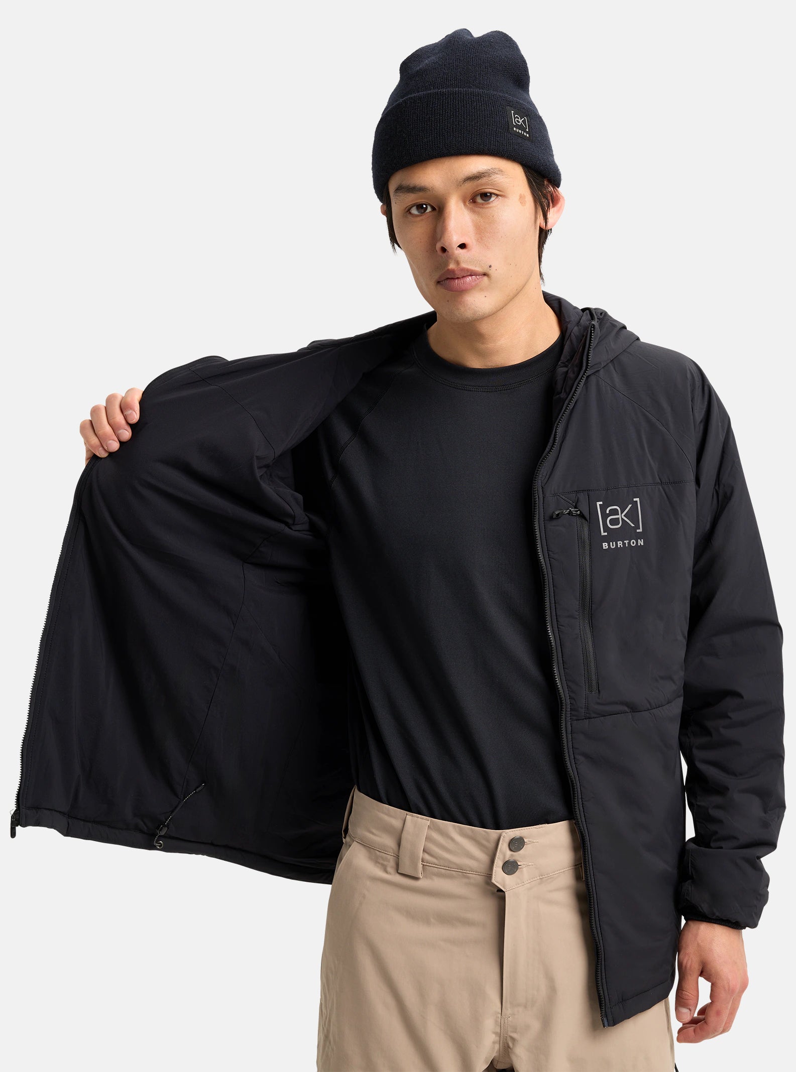 Burton [ak] Helium Hooded Stretch Insulated Jacket Mens 2026 Black - Elevation107
