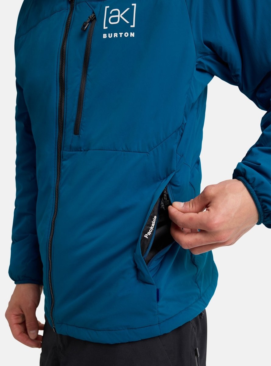 Burton [ak] Helium Hooded Stretch Insulated Jacket Mens 2026 Blue Teal - Elevation107