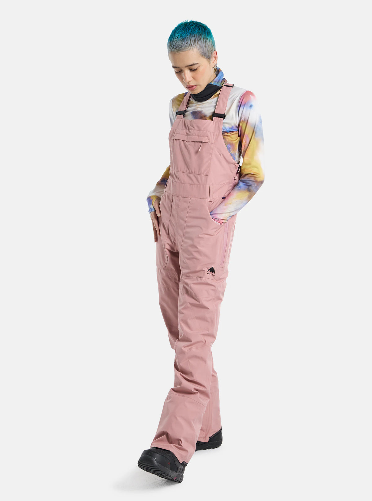 Burton Avalon Gore - Tex Bib Pants Womens Powder Blush - Elevation107