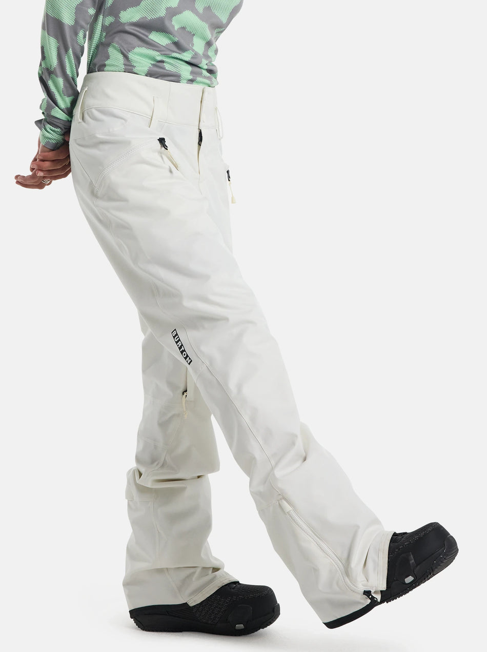 Burton Marcy High Rise Pants Womens Stout White - Elevation107