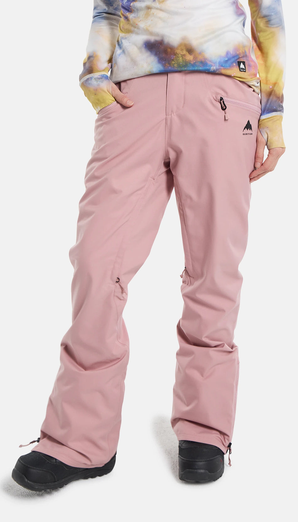 Burton Marcy High Rise Pants Womens Powder Blush - Elevation107