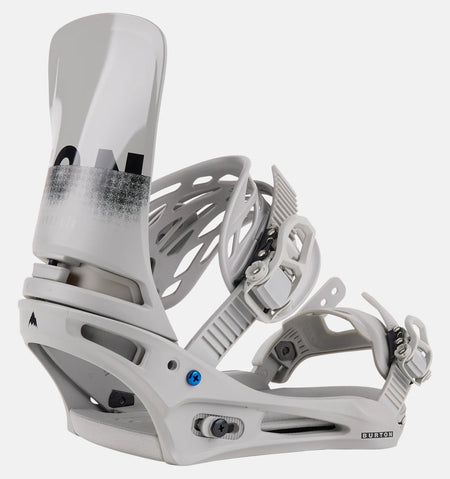 Burton Cartel X Snowboard Bindings Mens Grey / Logo - Elevation107