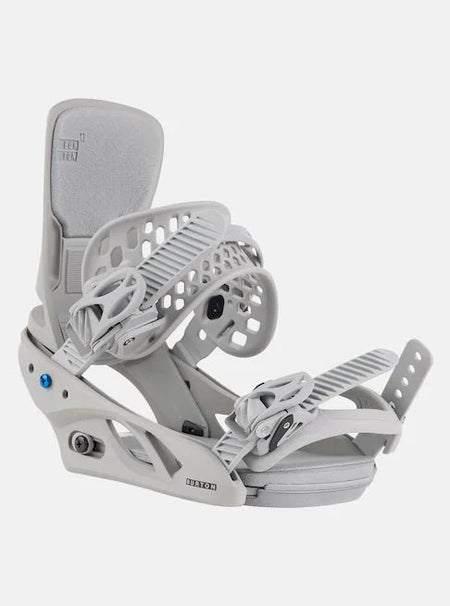 Burton Lexa X Snowboard Bindings Womens Grey / Logo - Elevation107