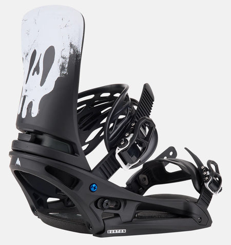 Burton Cartel X EST Snowboard Bindings Mens Black / White / Graphic - Elevation107