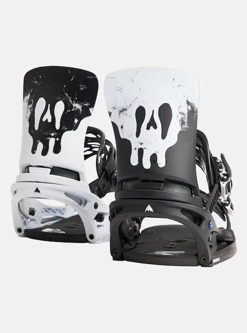 Burton Cartel X EST Snowboard Bindings Mens Black / White / Graphic - Elevation107